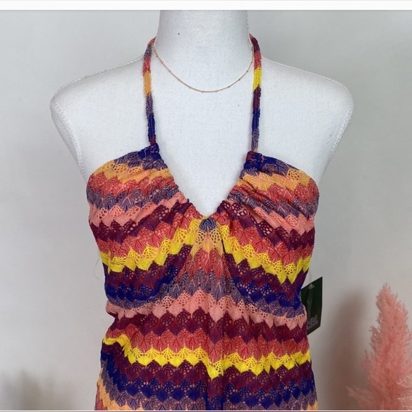 💜💛Multicolor Crochet Midi Dress - Picture 2 of 10